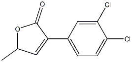 3-(3,4-dichlorophenyl)-5-methyl-2H,5H-furan-2-one Struktur