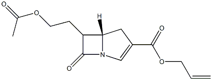 allyl-6-(acetoxyethyl)-penem-3-carboxylate Struktur