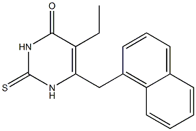 5-ethyl-6-(1-naphthylmethyl)-2-thiouracil Struktur