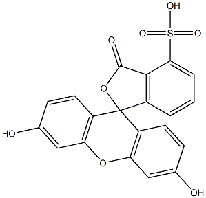 fluorescein sulfonic acid Struktur