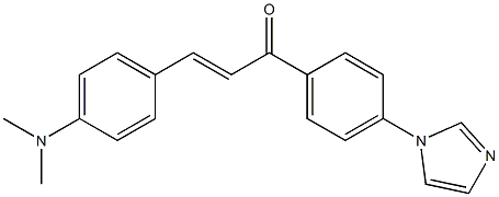 4-dimethylamino-4'-(imidazol-1-yl)chalcone Struktur