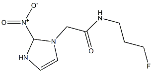 2-(2-nitroimidazol-1H-yl)-N-(3-fluoropropyl)acetamide Struktur