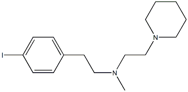 N-(2-(4-iodophenyl)ethyl)--N-methyl-2-(1-piperidinyl)ethylamine Struktur