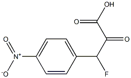 3-fluoro-3-(4-nitrophenyl)pyruvic acid Struktur