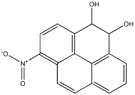 4,5-dihydro-4,5-dihydroxy-1-nitropyrene Struktur