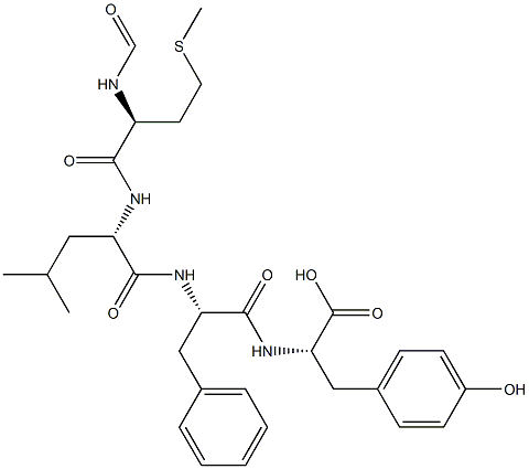 N-formylmethionyl-leucyl-phenylalanyl-tyrosine Struktur