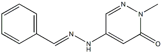 5-benzylidenehydrazino-2-methylpyridazin-3(2H)-one Struktur