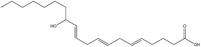 13-hydroxy-5,8,11-eicosatrienoic acid Struktur