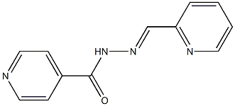 2-pyridylcarboxaldehyde isonicotinoylhydrazone Struktur