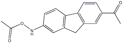 7-acetyl-N-acetoxy-2-aminofluorene Struktur