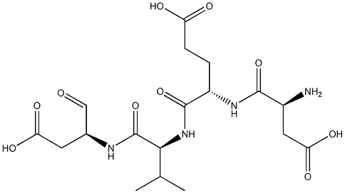 aspartyl-glutamyl-valyl-aspartal Struktur