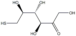 5-thio-fructose Struktur