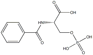 N-benzoyl-O-phospho-serine Struktur