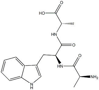 alanyl-tryptophyl-alanine Struktur