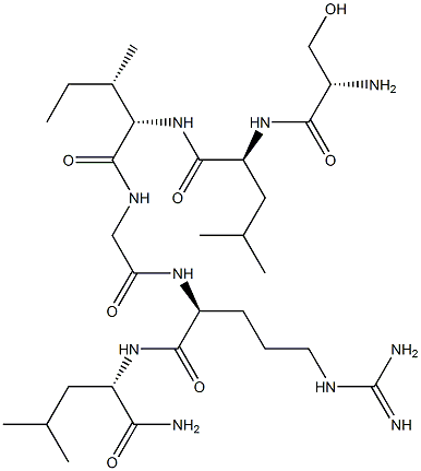 seryl-leucyl-isoleucyl-glycyl--arginyl-leucinamide Struktur