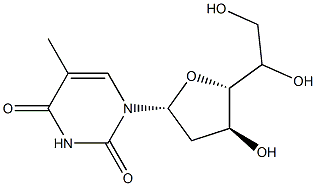 5'-C-hydroxymethylthymidine Struktur