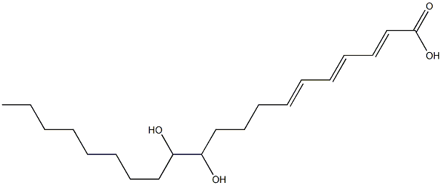 11,12-dihydroxyeicosatrienoic acid Struktur