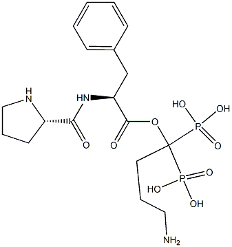 prolyl-phenylalanyl-alendronate Struktur