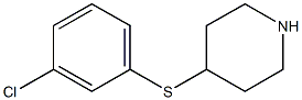 4-(3-chlorophenylsulfanyl)piperidine Struktur