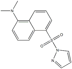 1-dansylpyrazole Struktur