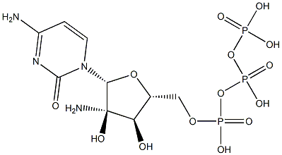 2'-amino-cytidine 5'-triphosphate Struktur