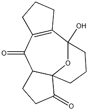 12-hydroxy-16-oxatetracyclo(10.3.1.0.(1,5)0(7,11))hexadec-7(11)ene-2,6-dione Struktur