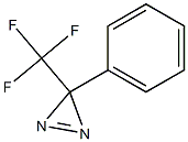 3-trifluoromethyl-3-phenyldiazirine Struktur