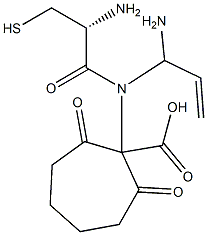 aminoadipoyl-cysteinyl-allylglycine Struktur