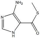 4-amino-5-(methylthio)carbonyl imidazole Struktur