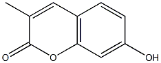 7-hydroxy-3-methylcoumarin Struktur