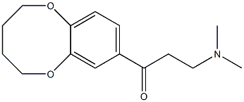 8-(3-dimethylaminopropionyl)-1,6-benzodioxocane Struktur