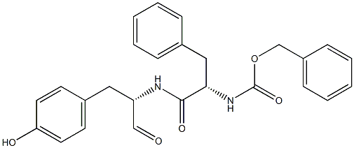 N-(benzyloxycarbonyl)-phenylalanyl-tyrosinal Struktur