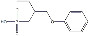 O-(1-phenoxybut-2-yl)methyl phosphonic acid chloride Struktur