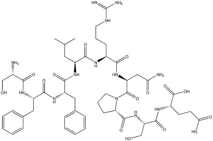 seryl-phenylalanyl-phenylalanyl--leucyl-arginyl-asparaginyl-prolyl-seryl-glutamic acid Struktur