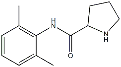 N-(2,6-dimethylphenyl)-2-pyrrolidinecarboxamide Struktur