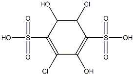 2,5-DICHLORO-3,6-DISULPHOHYDROQUINONE Struktur