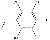 3,4,5-TRICHLORODIMETHOXYPHENOL Struktur