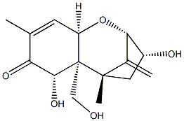 3-ALPHA,7-ALPHA,15-TRIHYDROXYTRICHOTHEC-9,12-DIEN-8-ONE Struktur