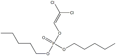 DI-N-PENTYL2,2-DICHLOROVINYLPHOSPHATE Struktur