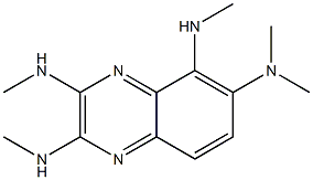 6-DIMETHYLAMINO-2,3,5-TRIMETHYLAMINOQUINOXALINE Struktur