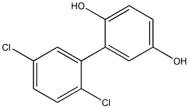 2,5-DICHLORO-2',5'-DIHYDROXYBIPHENYL Struktur