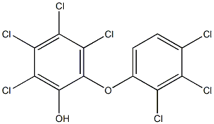 HEPTACHLOROHYDROXYDIPHENYLETHER Struktur