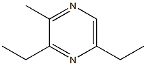 2,6-DIETHYL-3-METHYLPYRAZINE Struktur