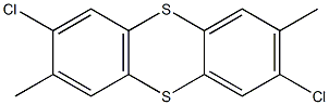 2,7-DIMETHYL-3,8-DICHLOROTHIANTHRENE Struktur