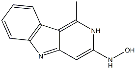 3-HYDROXYAMINO-1-METHYLPYRIDO(4,3-B)INDOLE Struktur