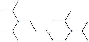 DIISOPROPYLAMINOETHYLSULPHIDE Struktur