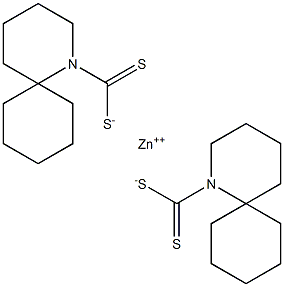 ZINC-DIPENTAMETHYLEN-DITHIOCARBAMATE Struktur