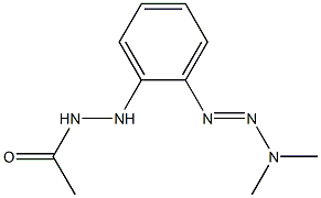 1-[(N-ACETAMIDO)AMINOPHENYL]-3,3-DIMETHYL-TRIAZENE Struktur