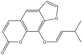 8-ISOAMYLENEOXYPSORALEN Struktur