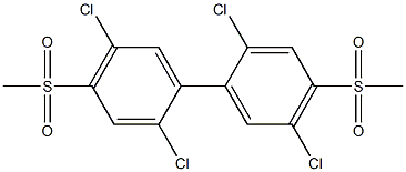 4,4'-BISMETHYLSULPHONYL-2,2',5,5'-TETRACHLOROBIPHENYL Struktur